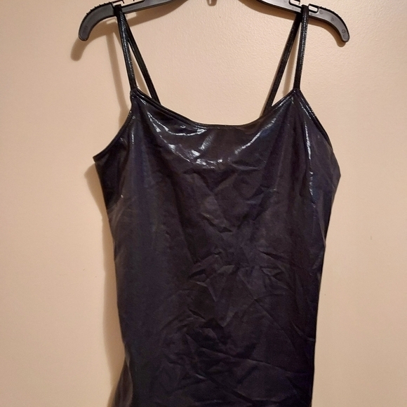 Balera 2 pc dancewear LA (12-14) black shiny set rn#64830 85%nylon 15%spandex - Picture 9 of 13